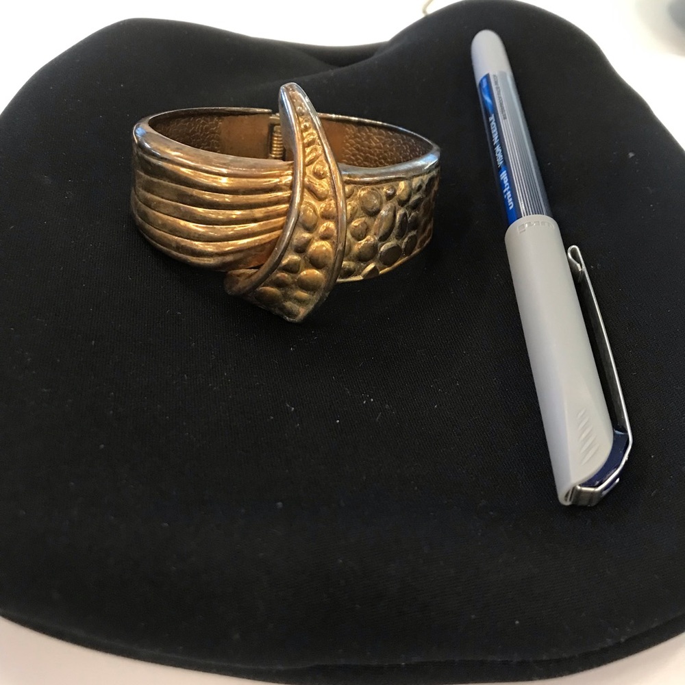Gold metal bracelet